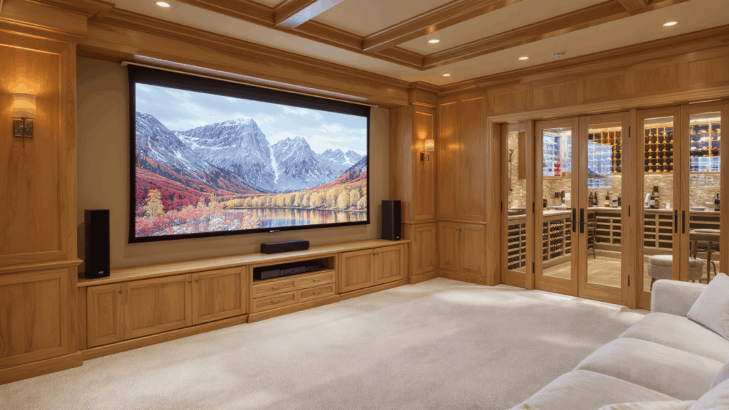 built in equipment cabinetry home theatre