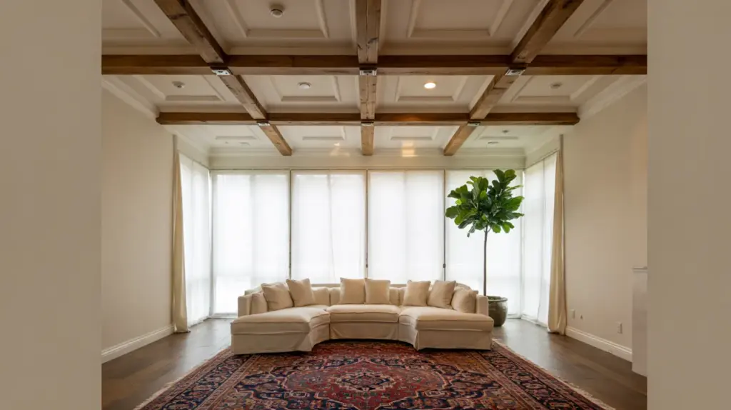 ceiling design ideas for high ceiling living room