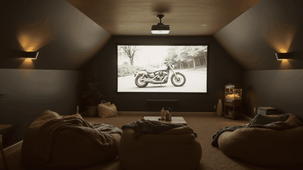 ceiling mounted projector box home theatre
