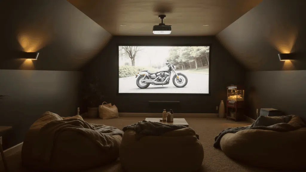 ceiling mounted projector box home theatre