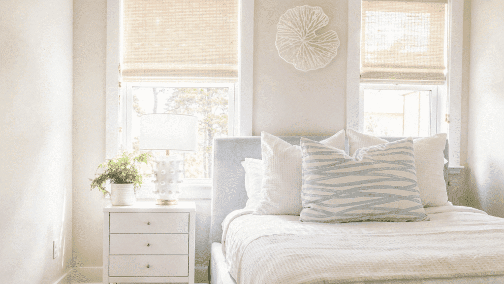 coastal white bedroom