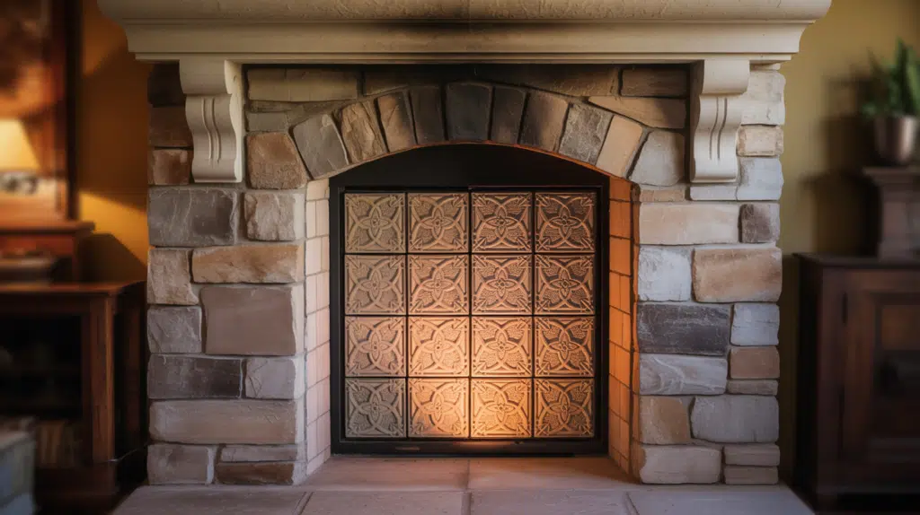 decorative firebox fireplace