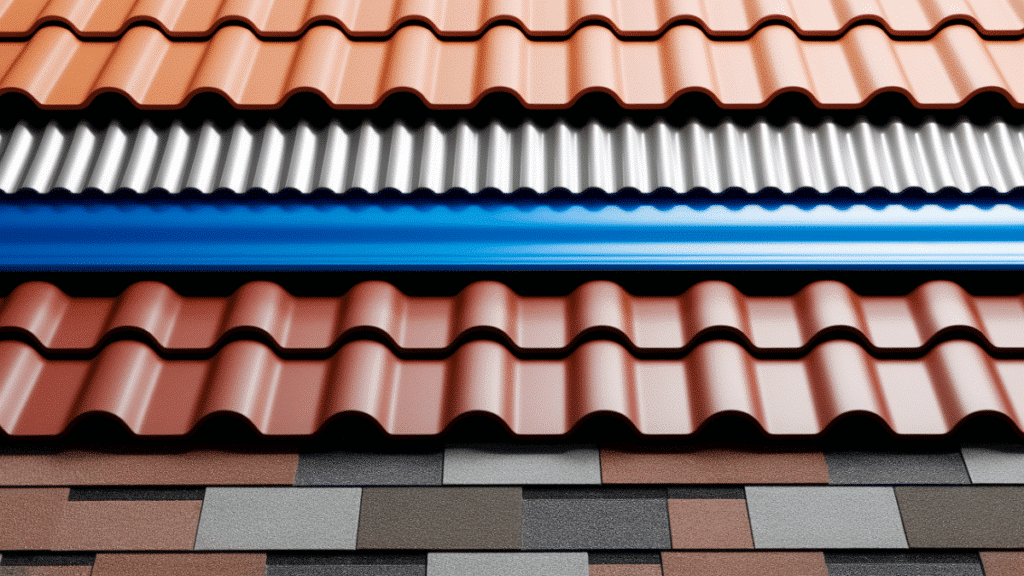 different types of metal roofs