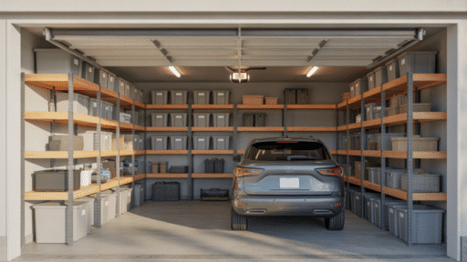 diy garage shelves