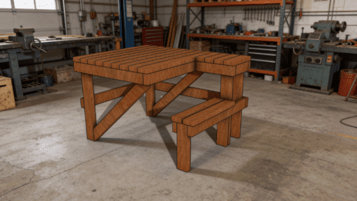 diy shooting bench