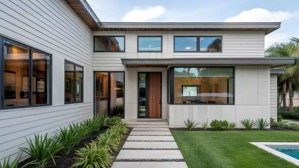 flat board trim with straight corners