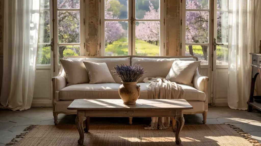 french farmhouse living room decor