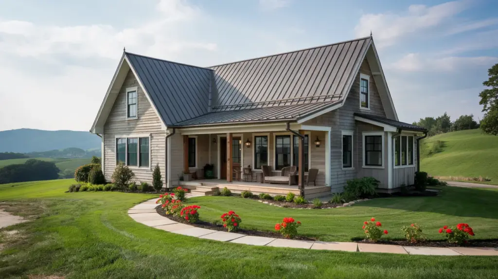 hip roof design with extended eaves