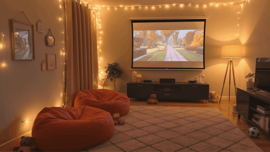home theater decor for kids
