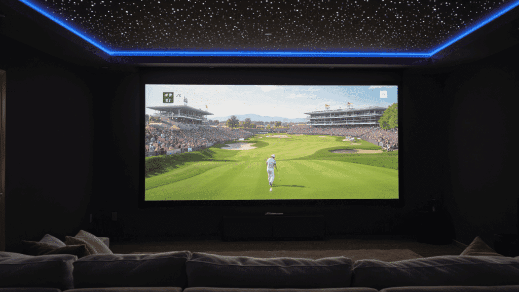 home theater decor ideas star ceiling effect