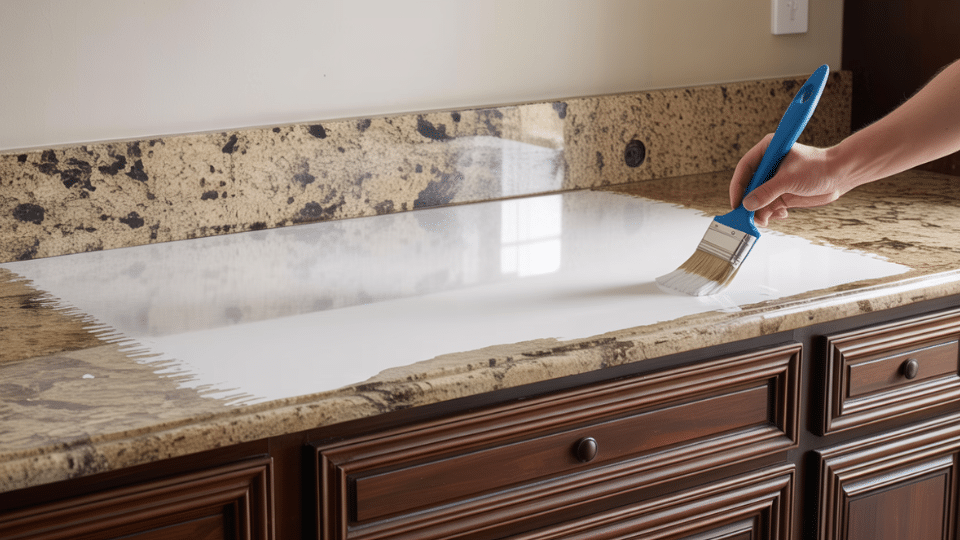how granite countertops are painted