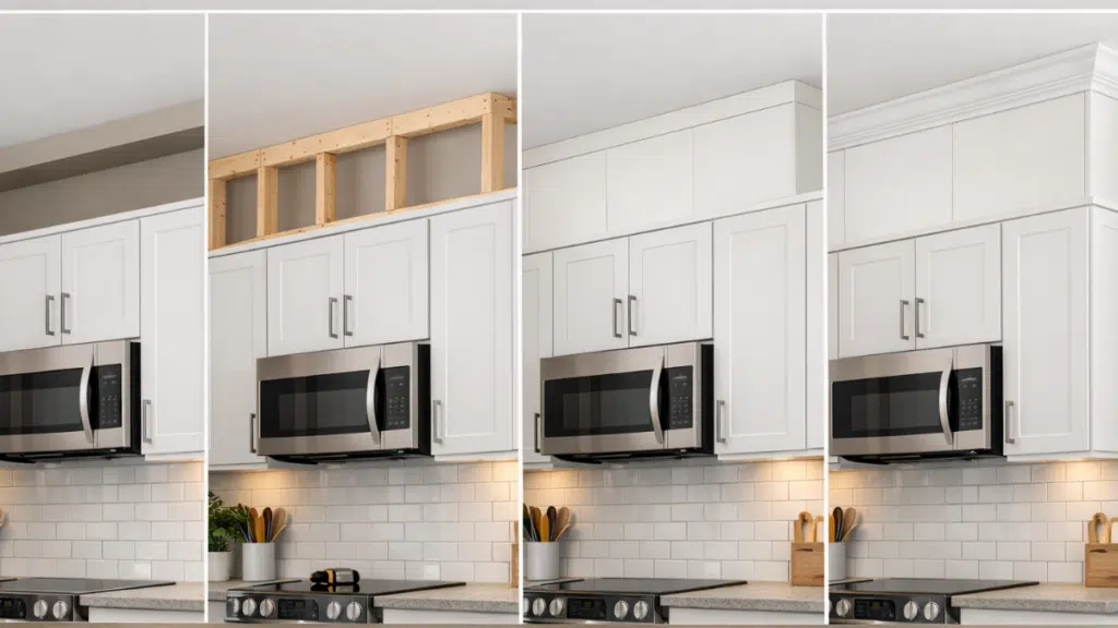 how to extend kitchen cabinets to the ceiling