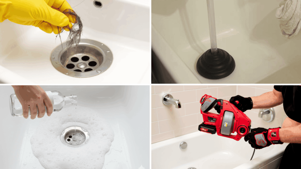 how to unclog a bathtub drain