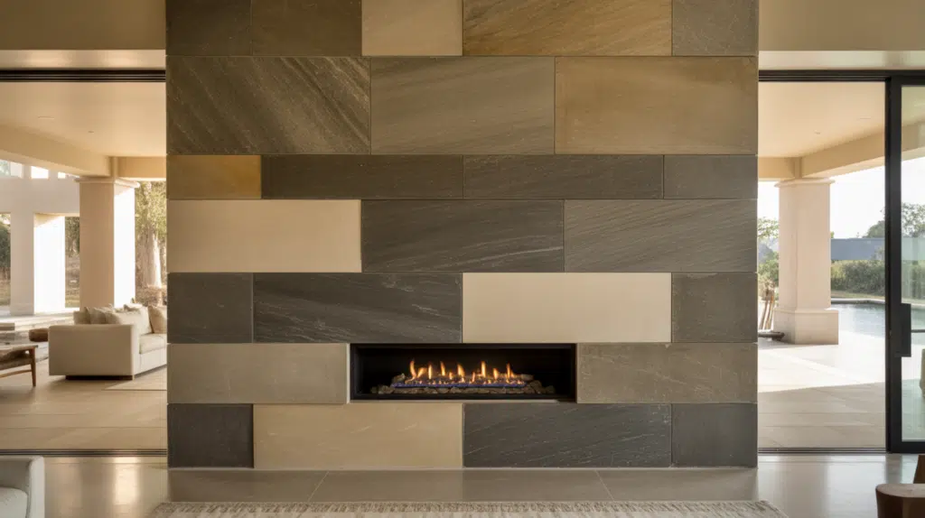 large format fireplace