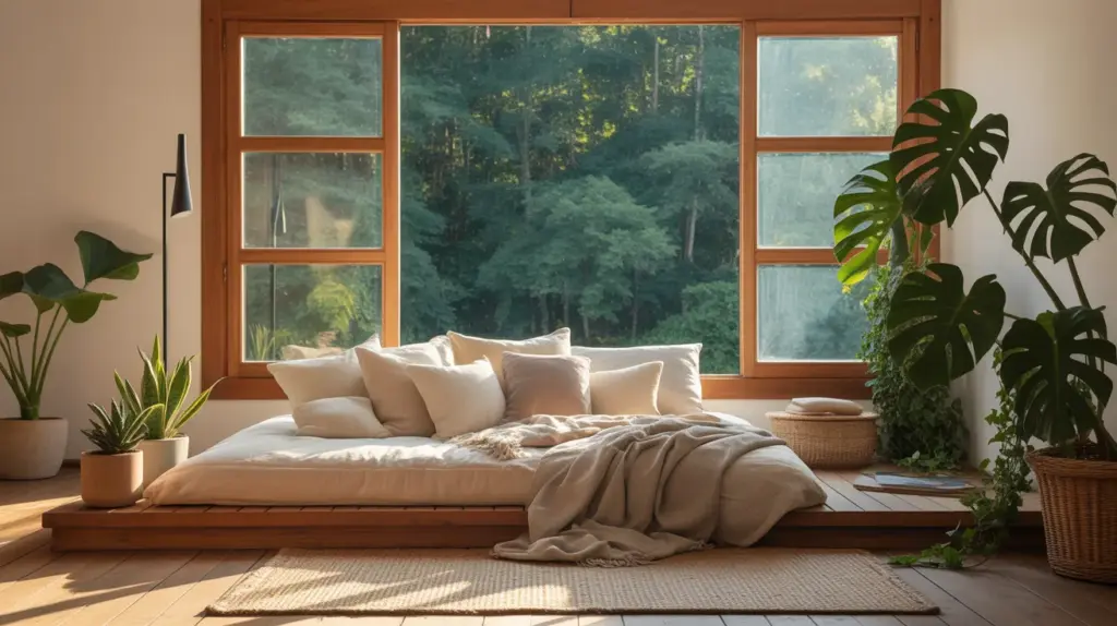 large windows to bring in natural light