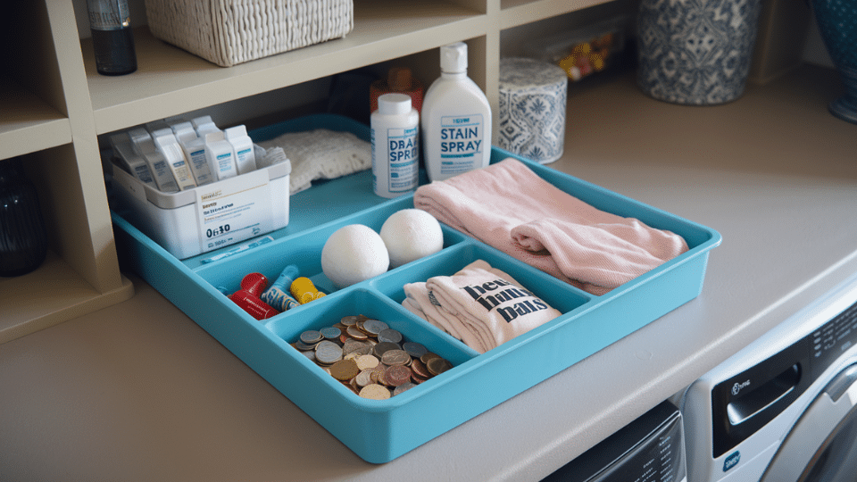 laundry room counter tray for organization