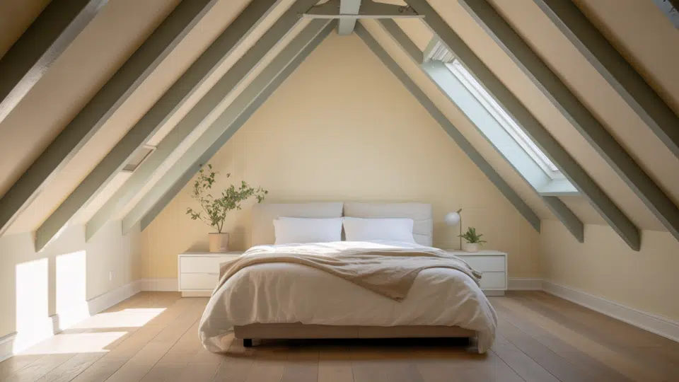 light paint colors for low sloped ceilings