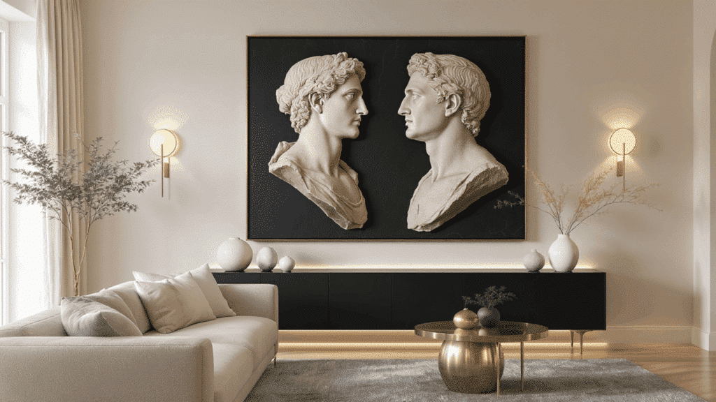 modern luxury interior design art as a design anchor