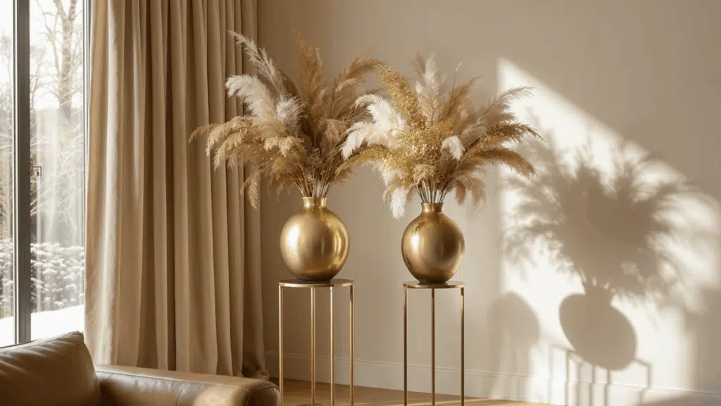 modern luxury interior design subtle metallic accents