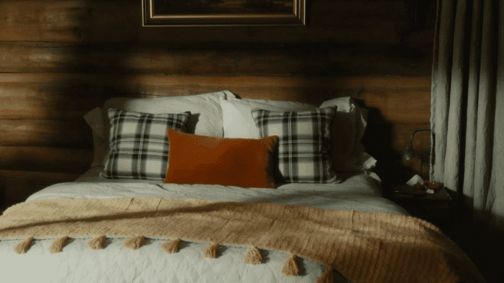 neutral textiles layered with soft throws