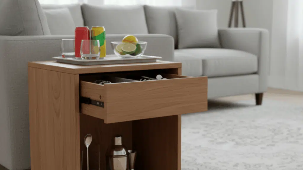 nightstand bar cart