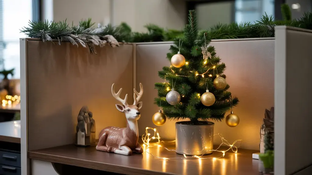 office cubicle decor ideas christmas