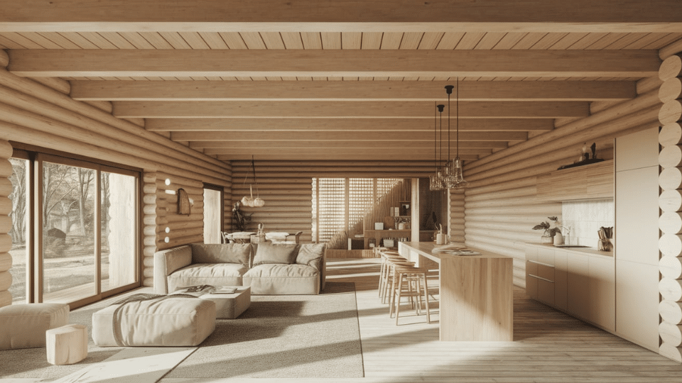 open concept living areas