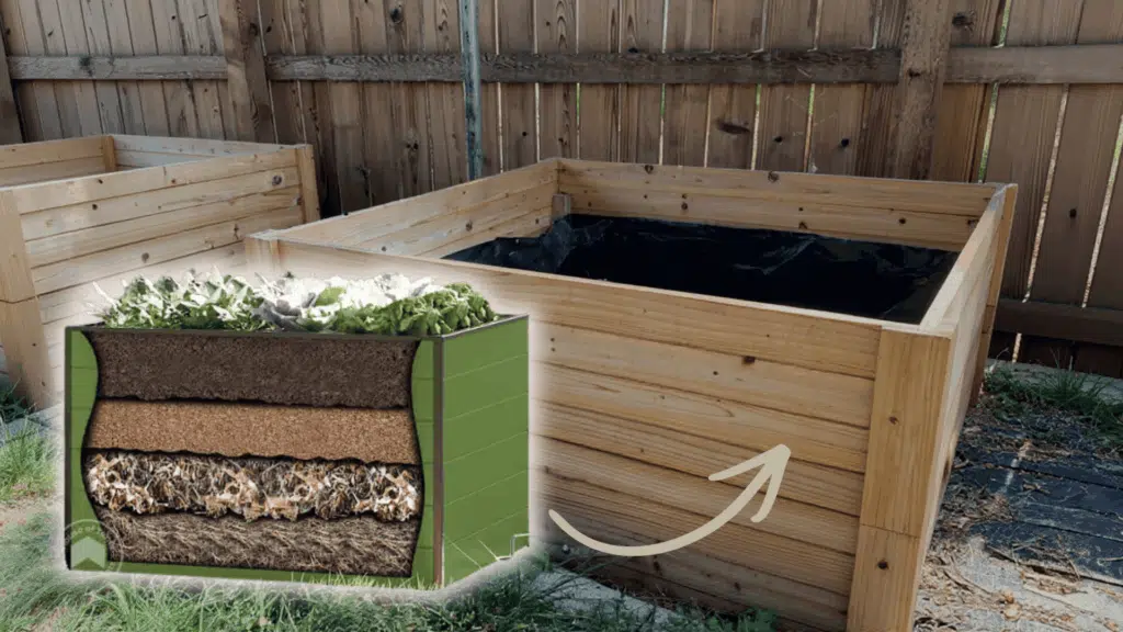 raised flower beds With drainage layers
