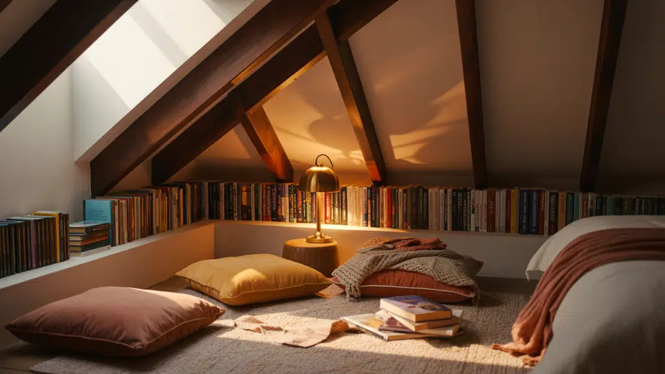 reading nook ideas for sloped ceiling bedrooms