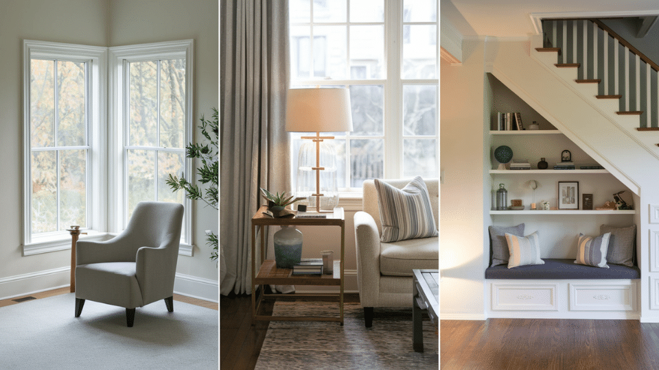 reading nook ideas in the living room