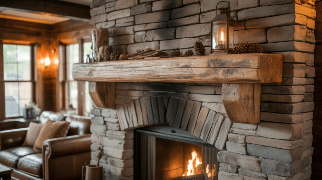 reclaimed mantel