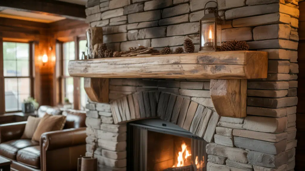reclaimed mantel