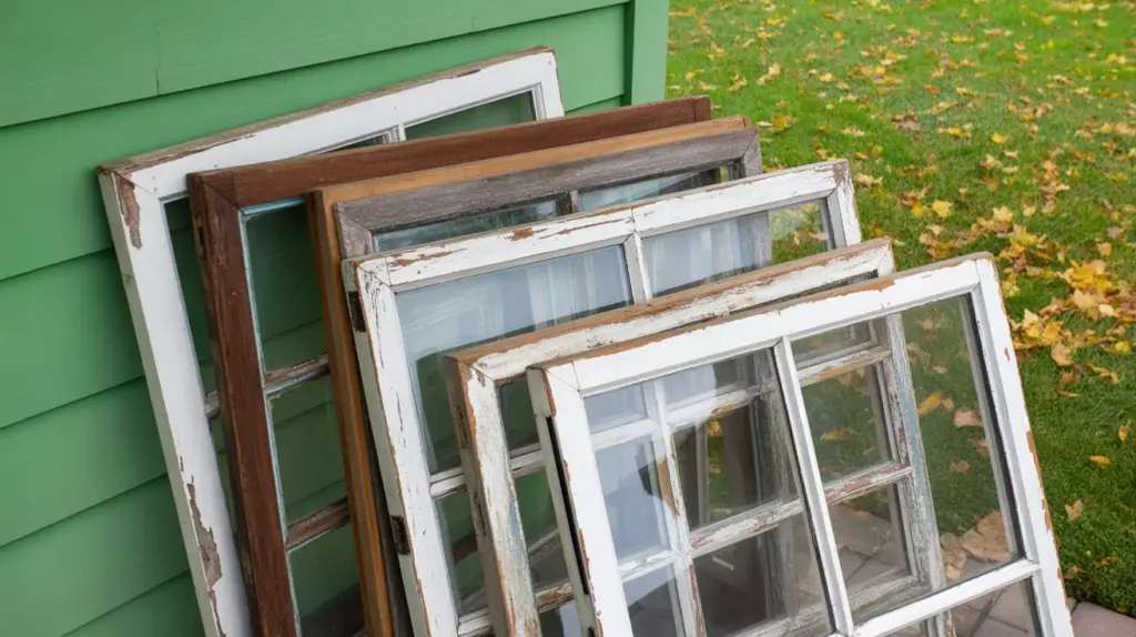 recycled window greenhouse