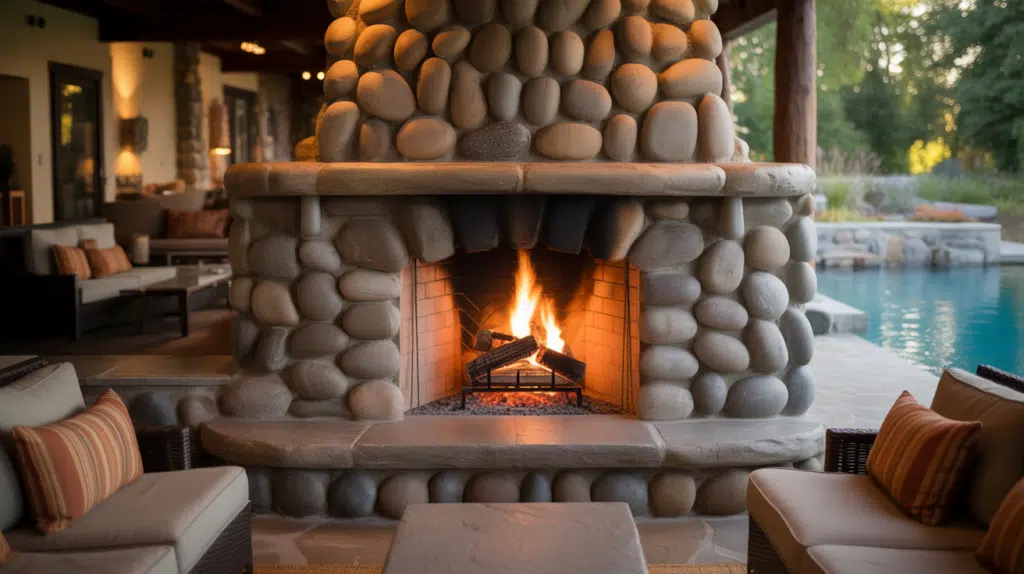 riverstone fireplace