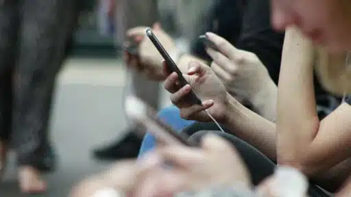 A person using phone