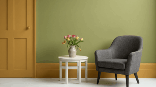 satin paint on walls