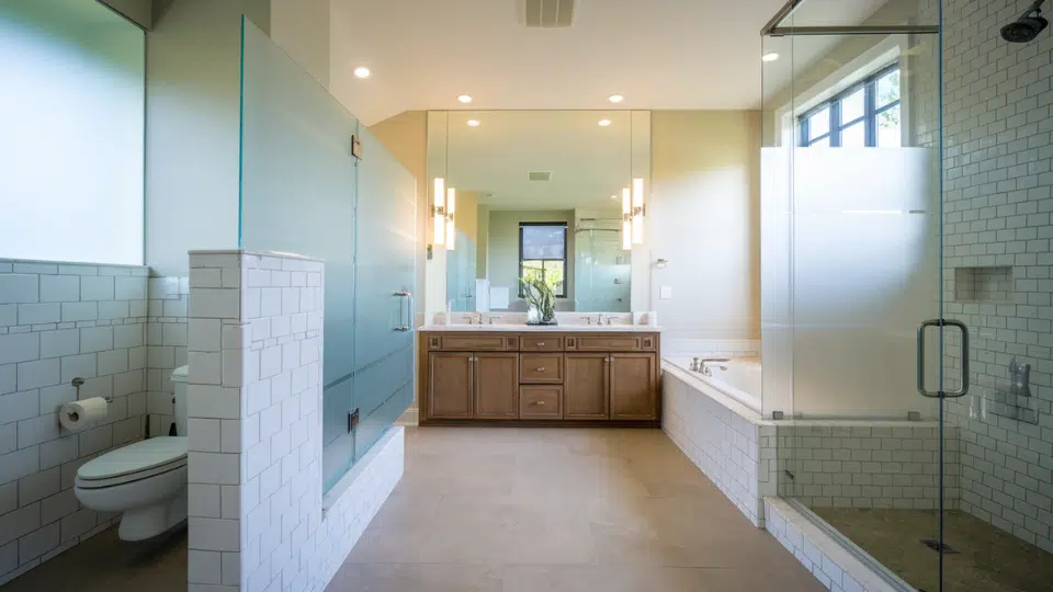 separate toilet area