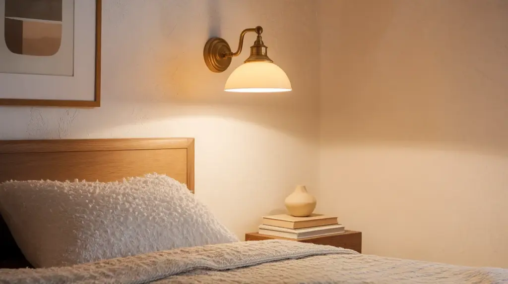 soft warm lighting with sconces and lamps