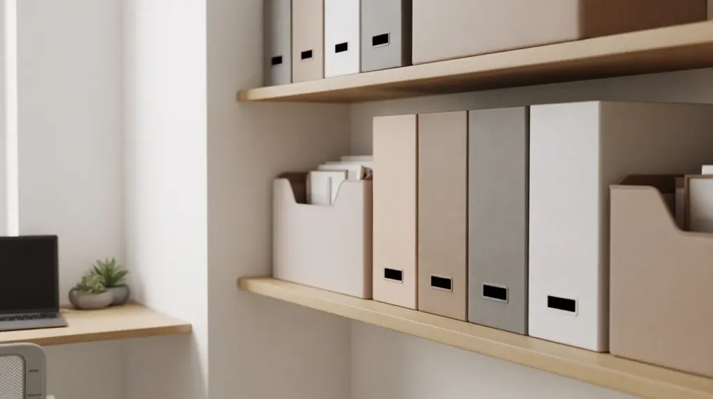 storage boxes or file holders