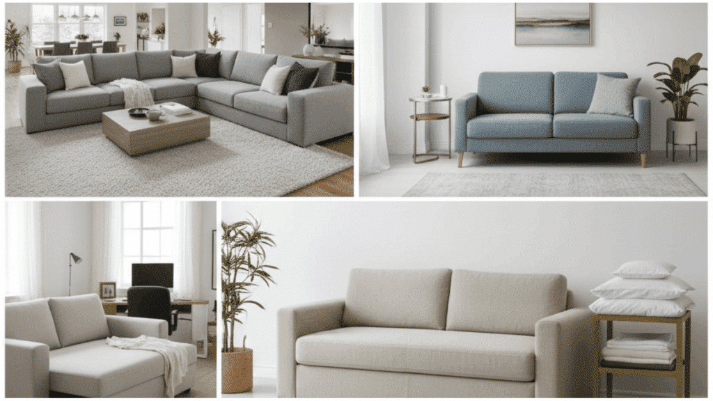 types of sofa