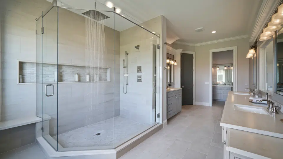 walk in rain shower