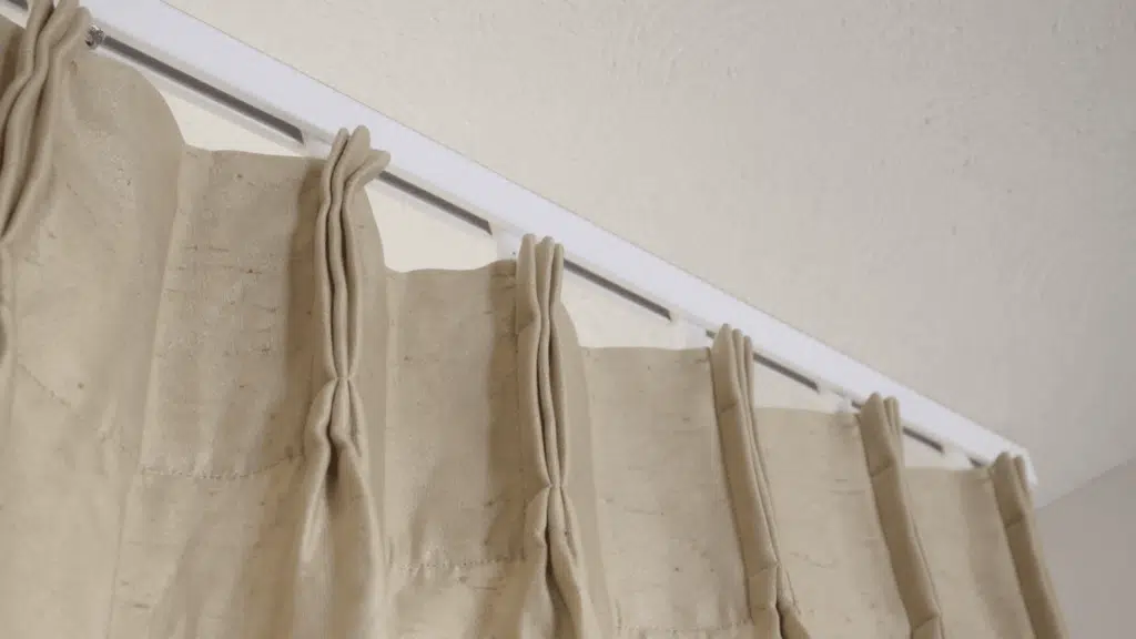 curtain track hanging