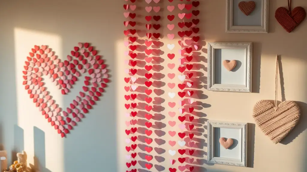 easy heart decor for walls