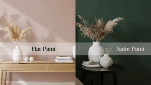 flat vs satin paint