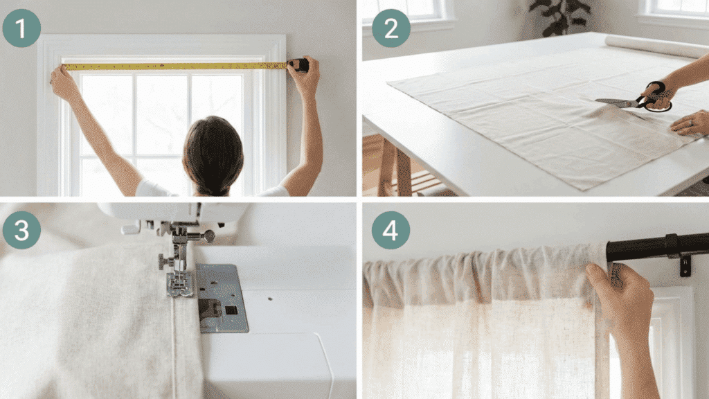 how to make curtains at home