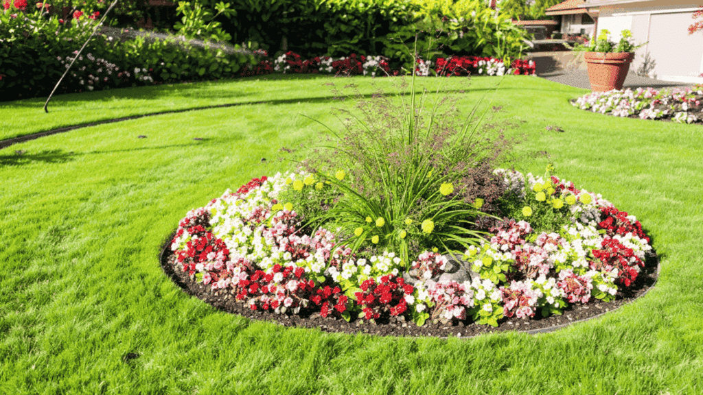 island bed layouts layout perennial flower garden design