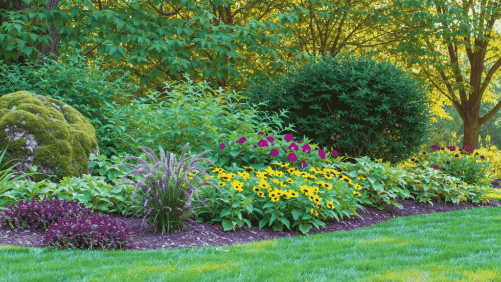 mixed perennial layouts perennial flower garden design