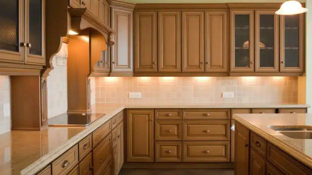 partial overlay cabinets