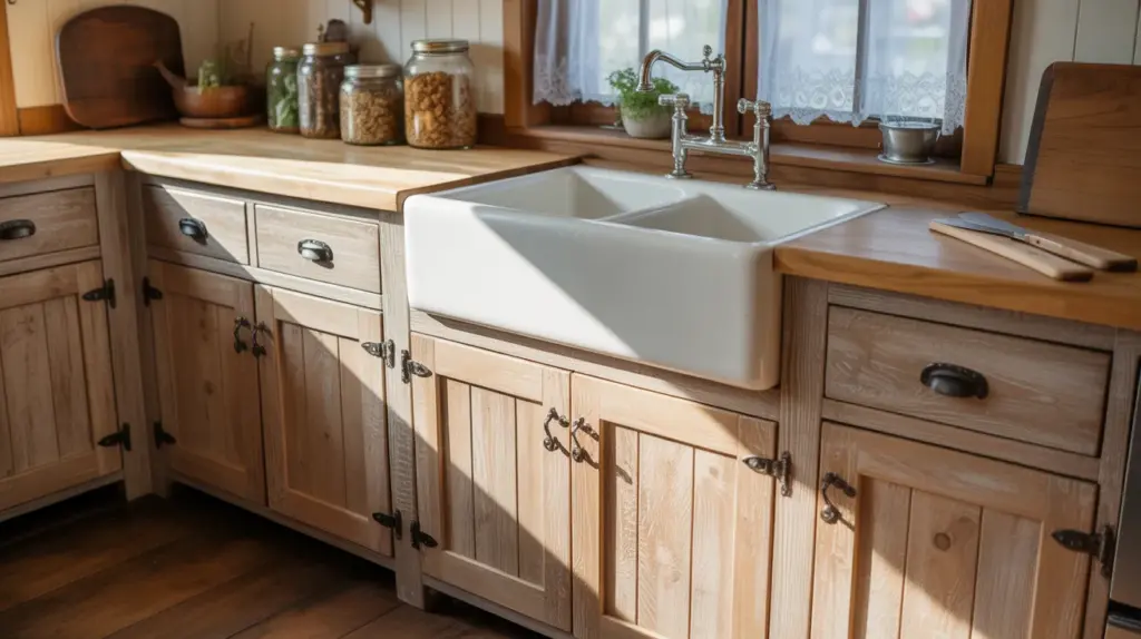 rustic farmhouse cabinets