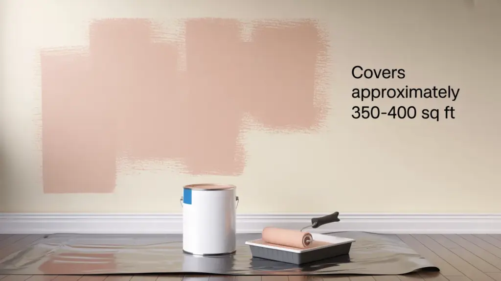 standard paint coverage per gallon